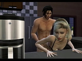 Fucking My Girlfriend in their Kitchen - 3D Hentai