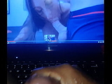 Solo oiled cock with Cumshot